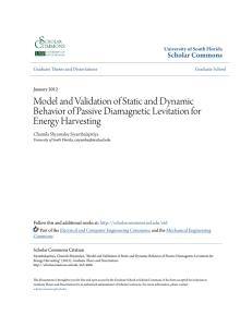 Model and Validation of Static and Dynamic Behavior of Passive