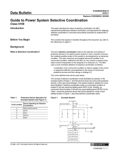 Guide to Power System Selective Coordination