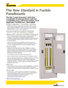 The New Standard in Fusible Panelboards