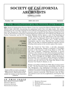 Fall 2015 - Society of California Archivists