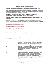 External Candidate Online Application