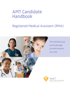 AMT Candidate Handbook - American Medical Technologists