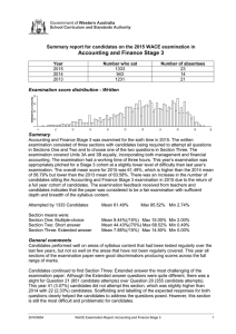 Accounting and Finance Stage 3