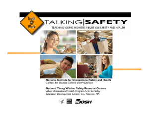 National Institute for Occupational Safety and Health Centers for