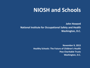 NIOSH and Schools - Healthy Schools Network