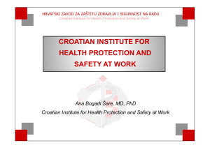 croatian institute for health protection and safety at work