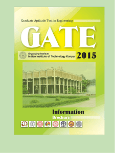 Information Brochure - IIT GATE 2015