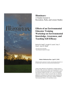Illuminare: Effects of an Environmental Educator Training Workshop