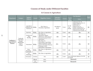 Courses Offered - University of Calcutta