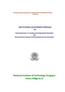 National Institute of Technology Durgapur www.nitdgp.ac.in