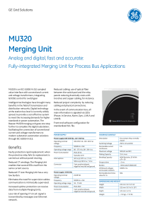 MU320 Merging Unit