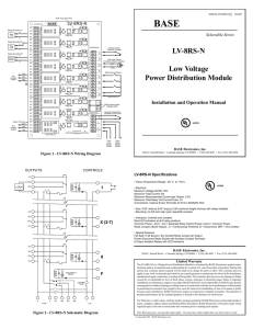 LV-8RS-N Low Voltage Power Distribution Module