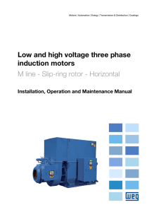 Low and high voltage three phase induction motors M line - Slip