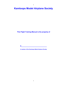 KMAS Flight Training Program - the Kamloops Model Airplane Society