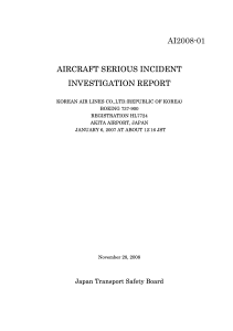 ai2008-01 aircraft serious incident investigation report