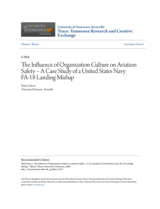 The Influence of Organization Culture on Aviation Safety