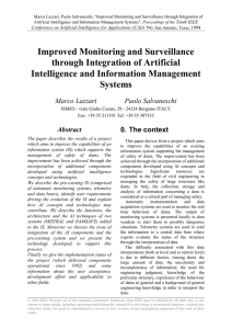 Improved Monitoring and Surveillance through