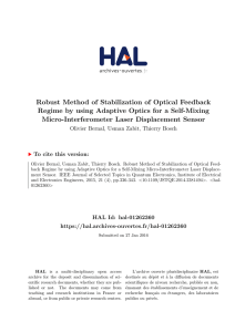 Robust Method of Stabilization of Optical Feedback Regime by