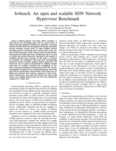 hvbench: An open and scalable SDN Network Hypervisor