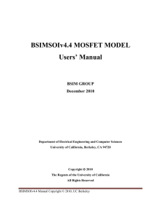 BSIMSOI v4.4 Users Manual