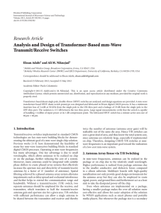 Analysis and Design of Transformer-Based mm