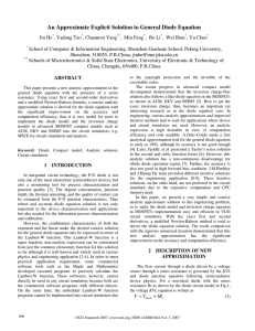 An Approximate Explicit Solution to General Diode Equation