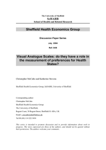 Sheffield Health Economics Group Visual Analogue Scales: do they