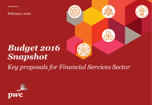 Budget 2016 Snapshot