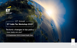 India tax workshop 2015