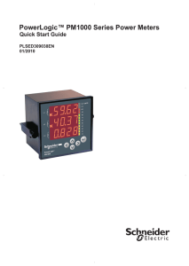 PowerLogic™ PM1000 Series Power Meters