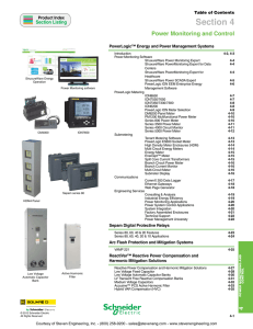 Schneider Electric Digest 176 - Power Monitoring and Control