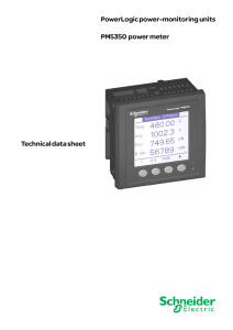 PowerLogic power-monitoring units PM5350 power meter Technical
