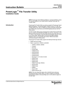 PowerLogic File Transfer Utility