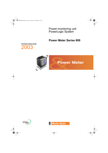 Power-monitoring unit PowerLogic System Power Meter Series 800