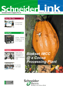 Blokset iMCC @ a Cocoa Processing Plant