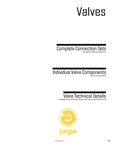 Complete Connection Sets Valve Technical Details Individual Valve