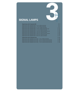 RAFI Catalog Electromechanical Components, Signal lamps