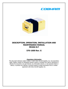 description, operation, installation and