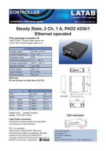 Steady State, 2 Ch, 1 A, PAD2 4236/1 Ethernet operated