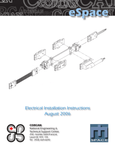 eSpace Electrical Installation Instructions