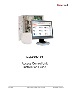 AGM...NetAXS-123 Access Control Unit Installation Guide