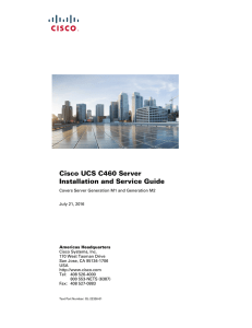 Cisco UCS C460 Server Installation and Service Guide