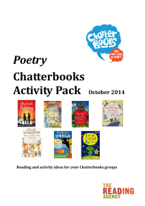 Poetry Chatterbooks Activity Pack