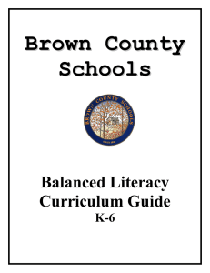 Balanced Literacy Curriculum Guide