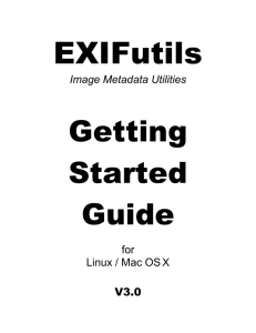 EXIFutils User Guide