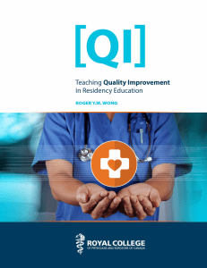 Teaching Quality Improvement in Residency Education
