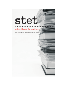 STET: A Handbook for Authors