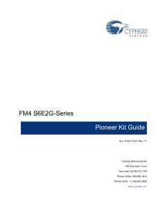 FM4 S6E2G-Series Pioneer Kit Guide