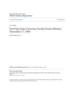 Fort Hays State University Faculty Senate Minutes, November 17