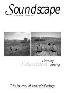 Volume 2, Number 2, December 2001 - Education